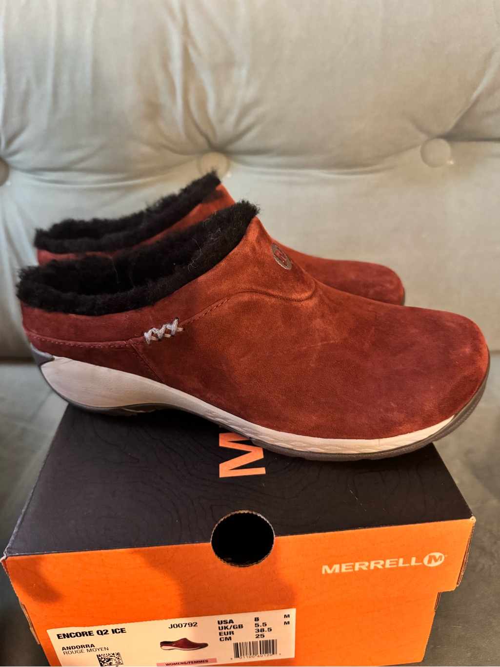 Merrell Encore Ice Clog In Rust And Black